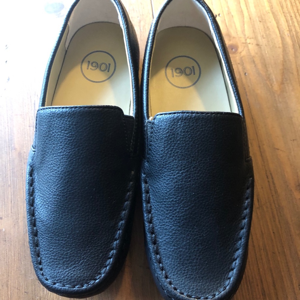 Kids 1901 (Nordstrom) Black Driving Mocs, Size 11M - Never Worn!